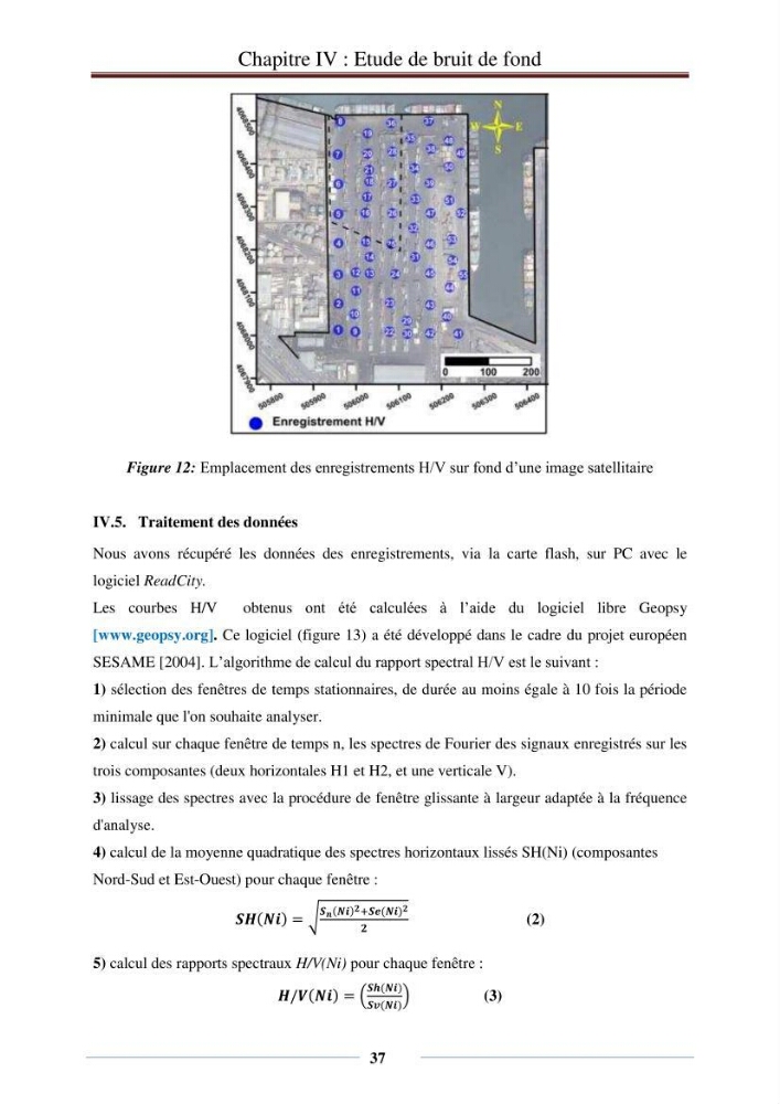 Evaluation des fréquences de résonnance du sol de terminal à conteneurs du port d\'Alger par la méthode H/V-bruit de fond