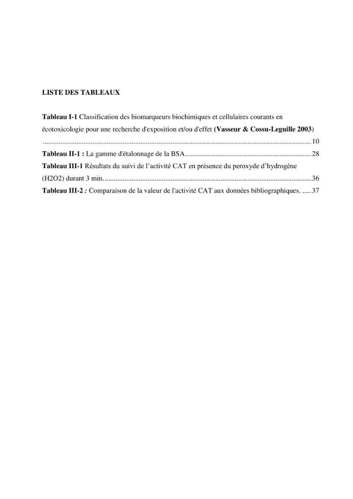 Contribution à la mesure du stress chez Mytilus galloprovincialis (Lamarck, 1819):