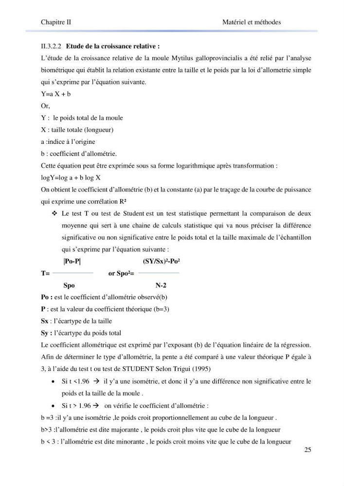 Contribution à la mesure du stress chez Mytilus galloprovincialis (Lamarck, 1819):