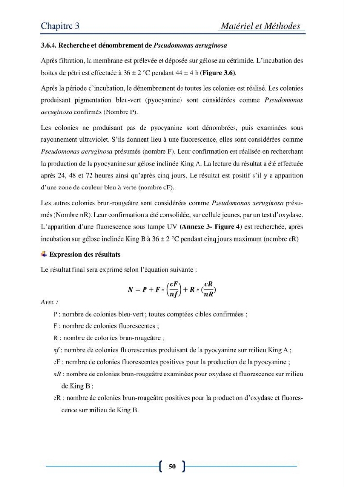 Evaluation des paramètres physico-chimiques et bactériologiques au niveau de la plage El Bahdja avec les apports de l\'Oued Béni-Messous
