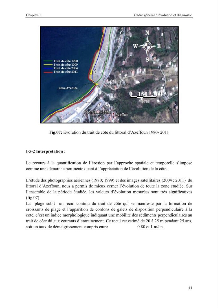 La protection du littoral urbain d\'Azzefoun par des atténuateurs en géosynthétique