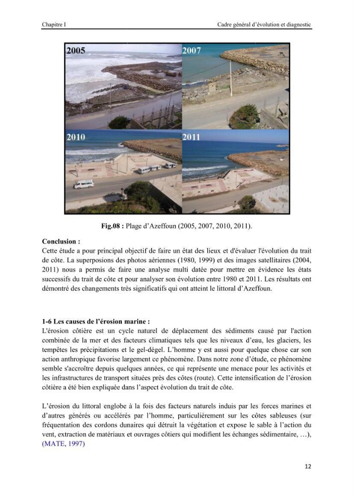 La protection du littoral urbain d\'Azzefoun par des atténuateurs en géosynthétique