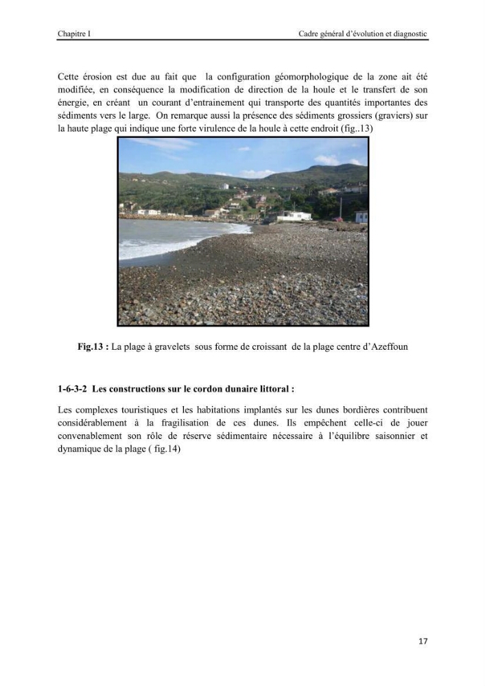 La protection du littoral urbain d\'Azzefoun par des atténuateurs en géosynthétique