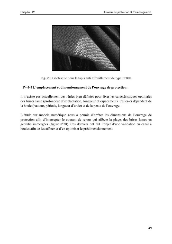La protection du littoral urbain d\'Azzefoun par des atténuateurs en géosynthétique