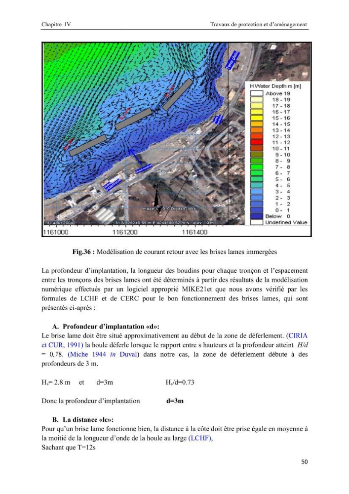 La protection du littoral urbain d\'Azzefoun par des atténuateurs en géosynthétique
