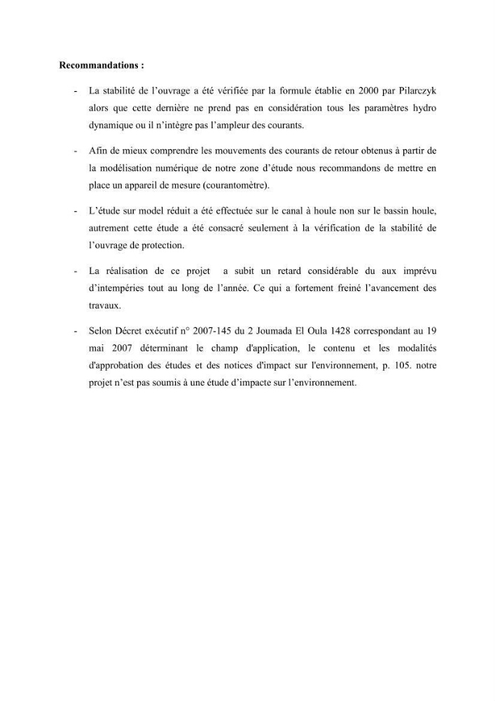 La protection du littoral urbain d\'Azzefoun par des atténuateurs en géosynthétique