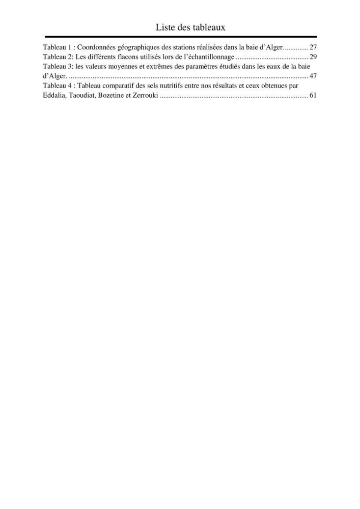Suivi de l\'état d\'eutrophisation et rôle de la baie d\'Alger comme source ou puits de CO2 pour l\'atmosphère