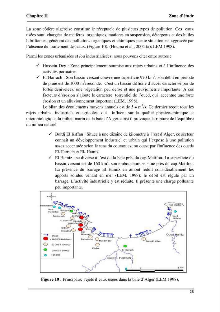 Suivi de l\'état d\'eutrophisation et rôle de la baie d\'Alger comme source ou puits de CO2 pour l\'atmosphère