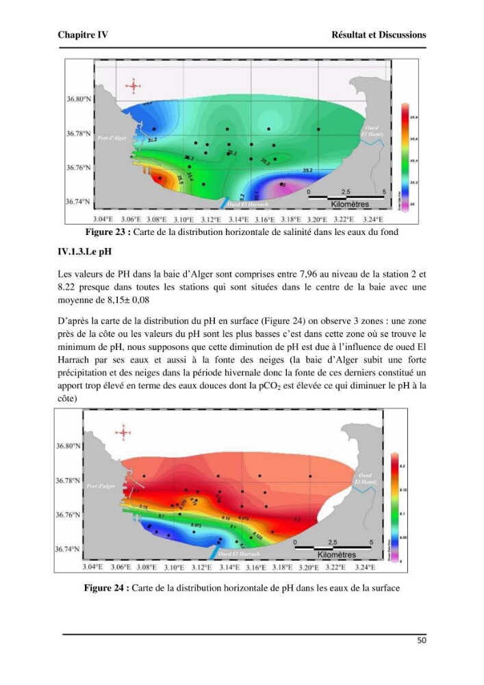 Suivi de l\'état d\'eutrophisation et rôle de la baie d\'Alger comme source ou puits de CO2 pour l\'atmosphère