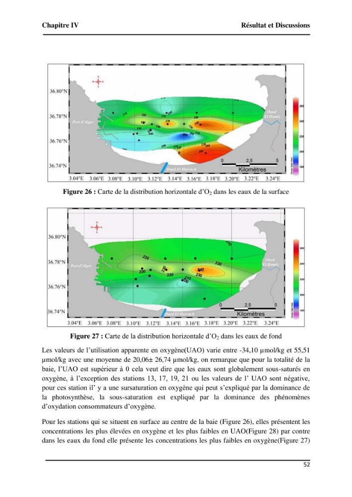 Suivi de l\'état d\'eutrophisation et rôle de la baie d\'Alger comme source ou puits de CO2 pour l\'atmosphère