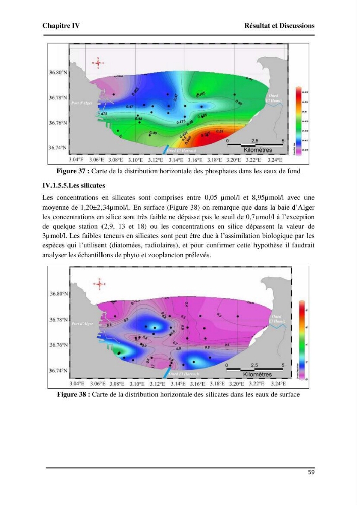 Suivi de l\'état d\'eutrophisation et rôle de la baie d\'Alger comme source ou puits de CO2 pour l\'atmosphère
