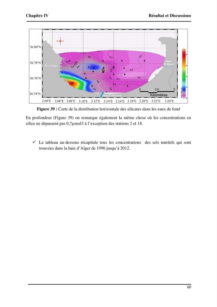 Suivi de l\'état d\'eutrophisation et rôle de la baie d\'Alger comme source ou puits de CO2 pour l\'atmosphère