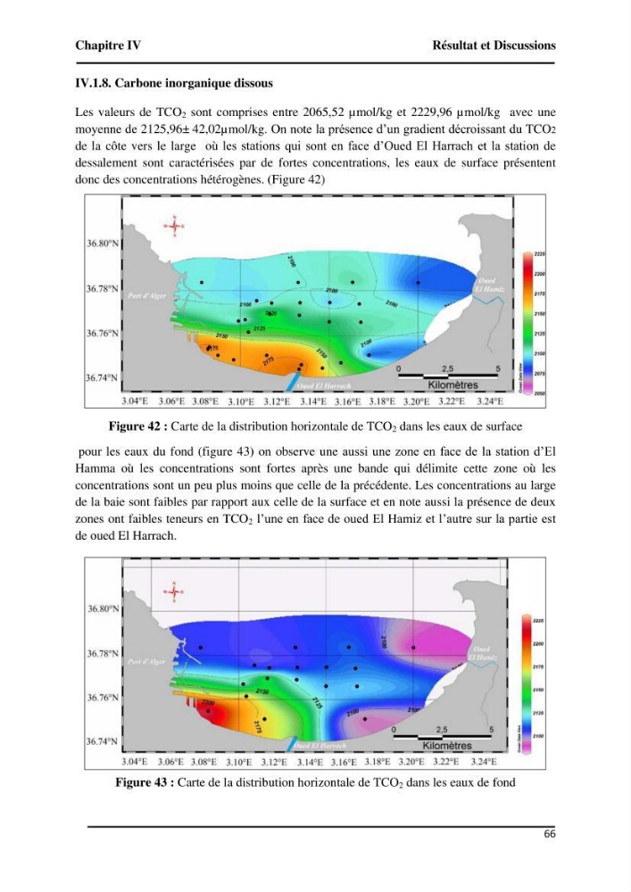 Suivi de l\'état d\'eutrophisation et rôle de la baie d\'Alger comme source ou puits de CO2 pour l\'atmosphère