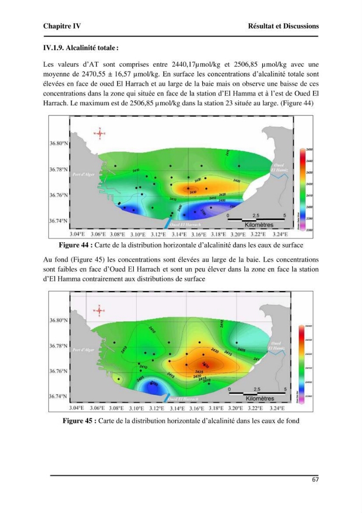 Suivi de l\'état d\'eutrophisation et rôle de la baie d\'Alger comme source ou puits de CO2 pour l\'atmosphère
