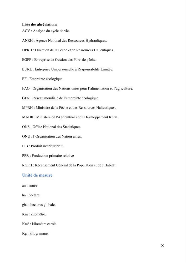 L’empreinte écologique de l’activité de la pêche cas: Jijel, Alger et Tipaza.