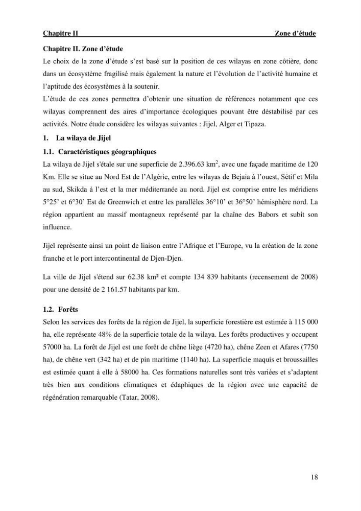 L’empreinte écologique de l’activité de la pêche cas: Jijel, Alger et Tipaza.