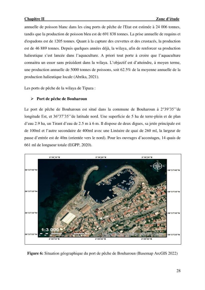 L’empreinte écologique de l’activité de la pêche cas: Jijel, Alger et Tipaza.