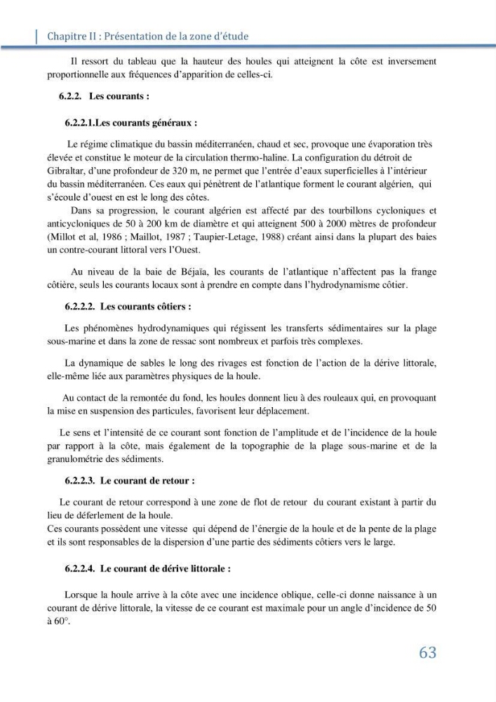 Fonctionnement et dynamique morpho-sédimentaire du littoral Est de Béjaia
