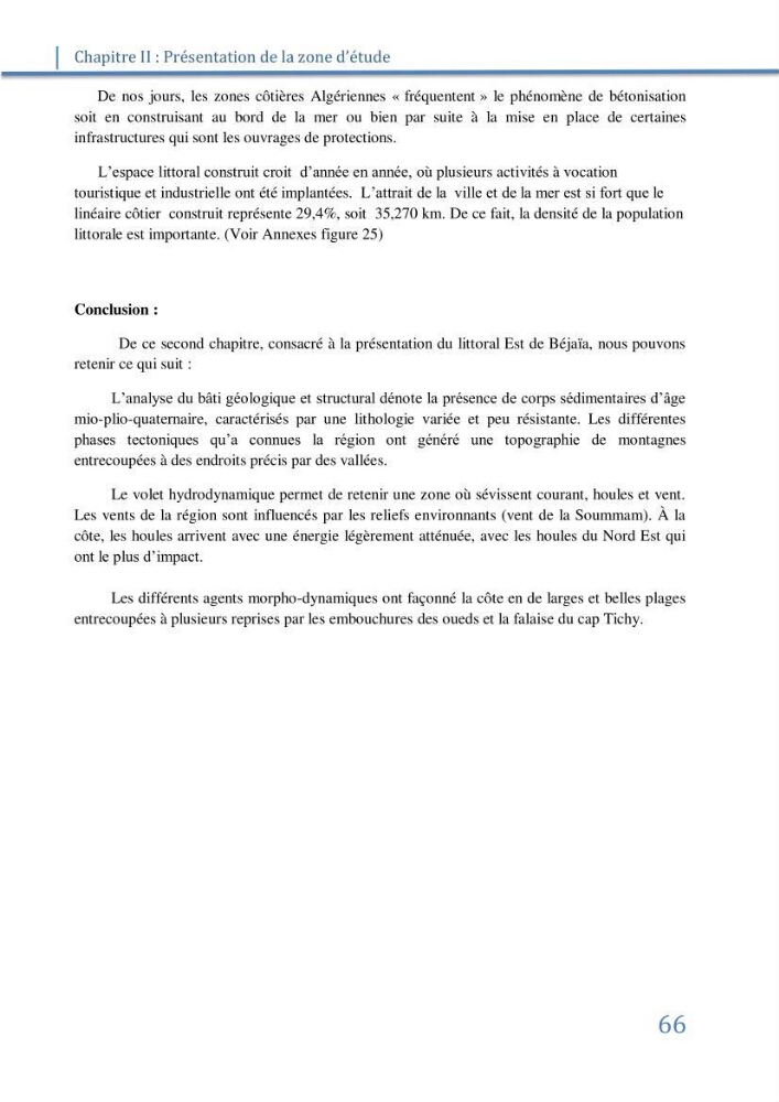 Fonctionnement et dynamique morpho-sédimentaire du littoral Est de Béjaia