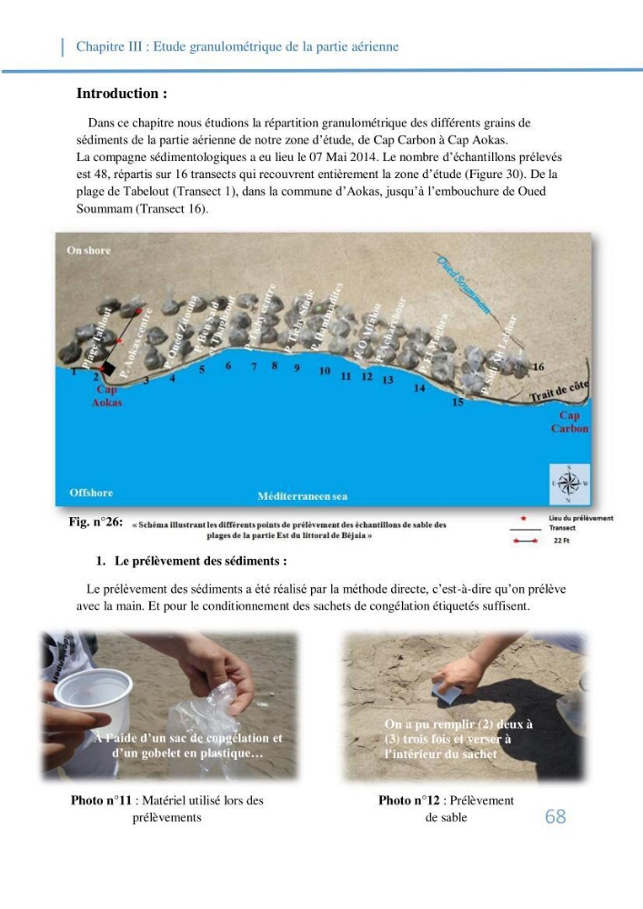 Fonctionnement et dynamique morpho-sédimentaire du littoral Est de Béjaia