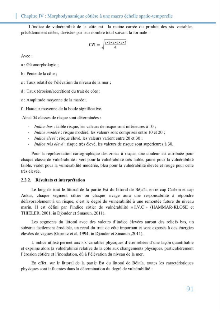 Fonctionnement et dynamique morpho-sédimentaire du littoral Est de Béjaia