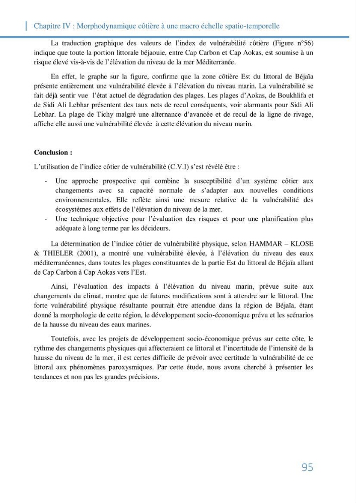 Fonctionnement et dynamique morpho-sédimentaire du littoral Est de Béjaia
