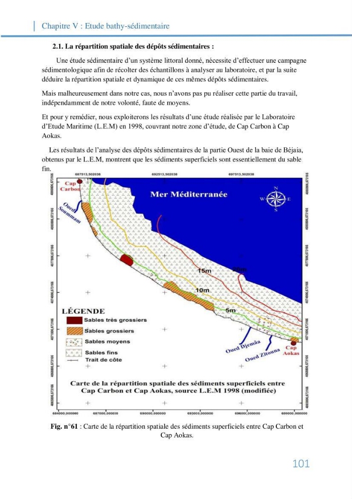 Fonctionnement et dynamique morpho-sédimentaire du littoral Est de Béjaia