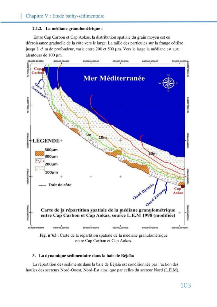 Fonctionnement et dynamique morpho-sédimentaire du littoral Est de Béjaia