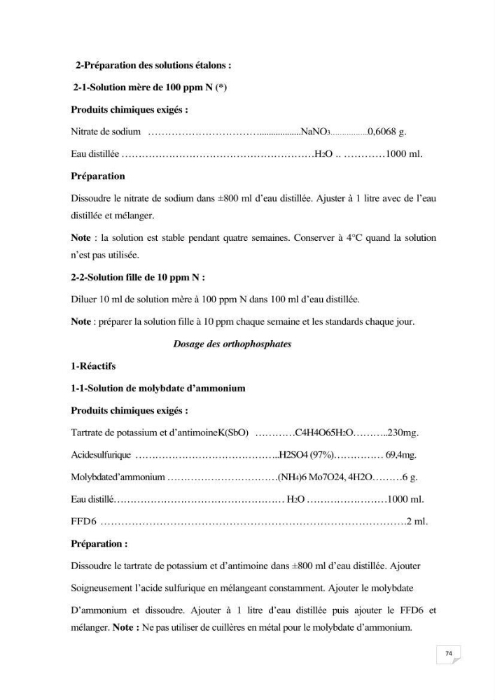 Suivi des paramètres physico-chimique et des sels nutritifs dans la baie de Bou Ismail