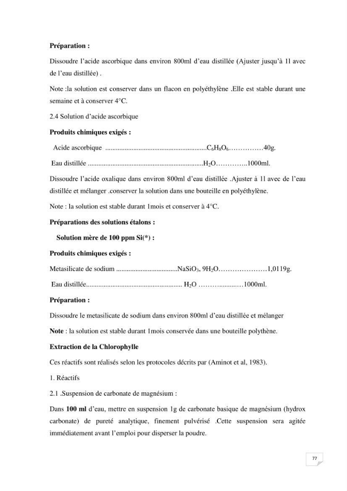 Suivi des paramètres physico-chimique et des sels nutritifs dans la baie de Bou Ismail