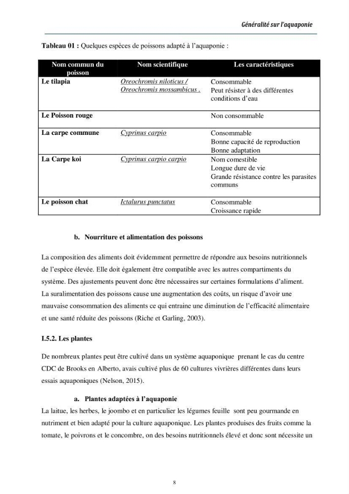 Conception d’une installation aquaponique