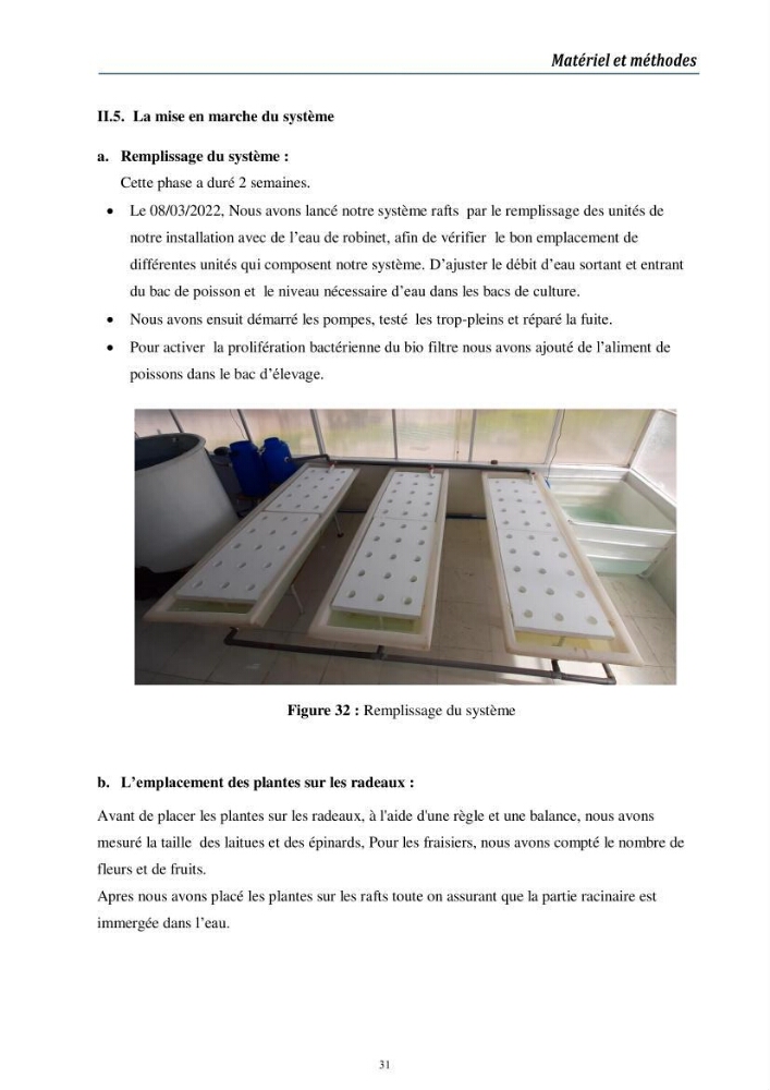 Conception d’une installation aquaponique