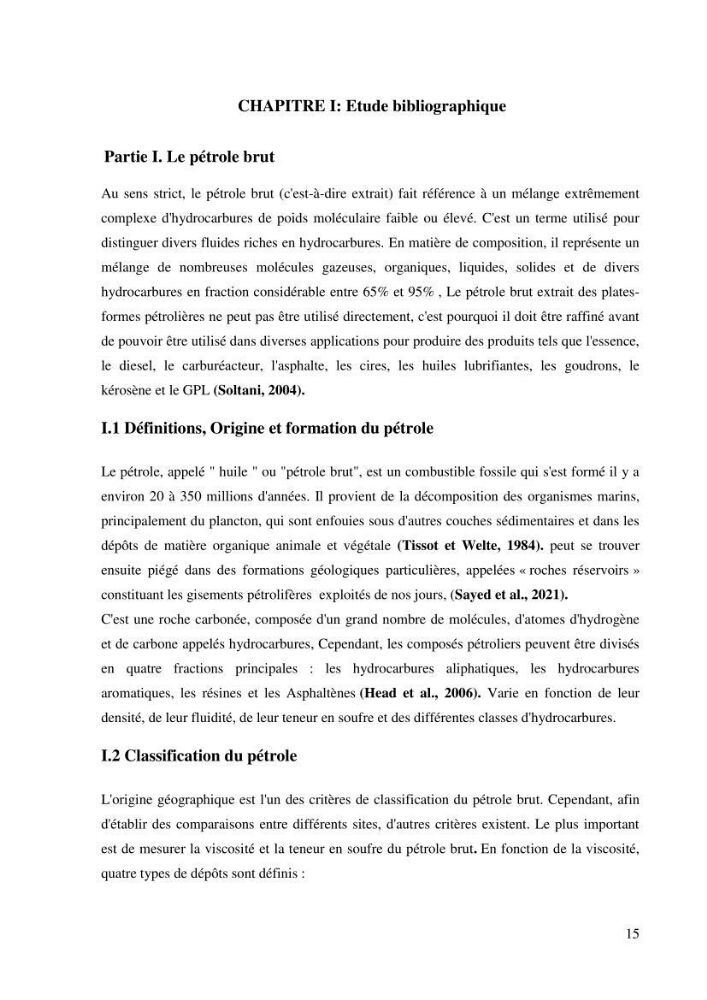 Isolement et caracterisation des bactéries degradants les différentes fractions du pétrol: Cas d’étude port de la Madrague, Ain Benian.