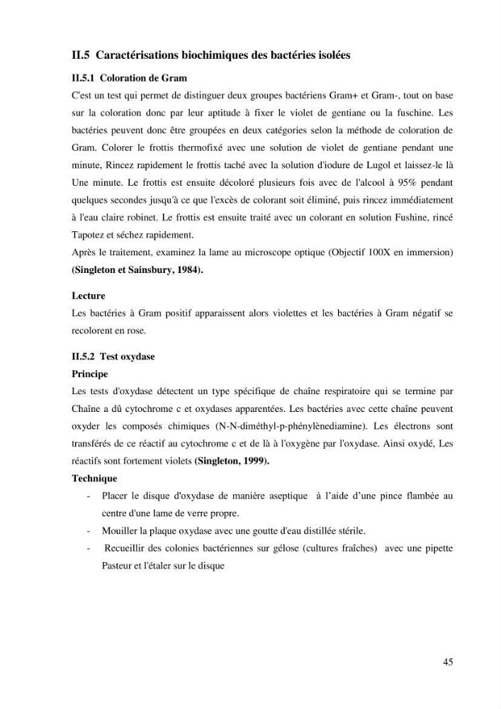 Isolement et caracterisation des bactéries degradants les différentes fractions du pétrol: Cas d’étude port de la Madrague, Ain Benian.