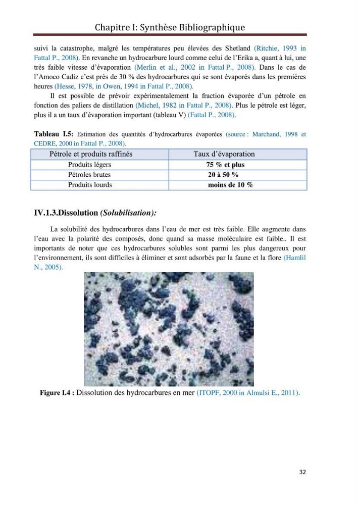 Etat de la pollution par les hydrocarbures du sédiment superficiel dans le port d\'Alger