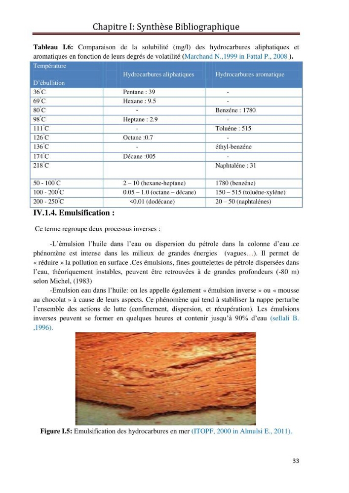 Etat de la pollution par les hydrocarbures du sédiment superficiel dans le port d\'Alger