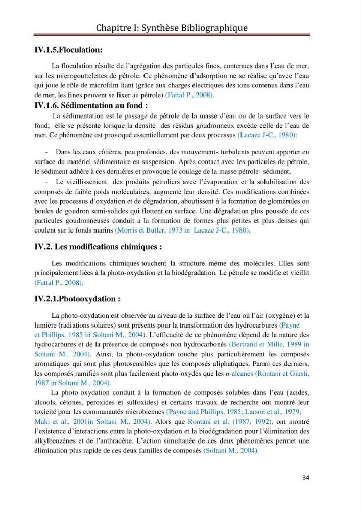 Etat de la pollution par les hydrocarbures du sédiment superficiel dans le port d\'Alger