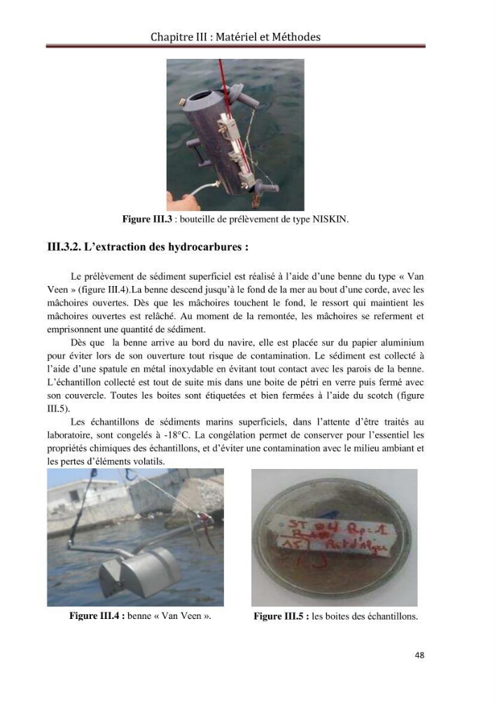 Etat de la pollution par les hydrocarbures du sédiment superficiel dans le port d\'Alger