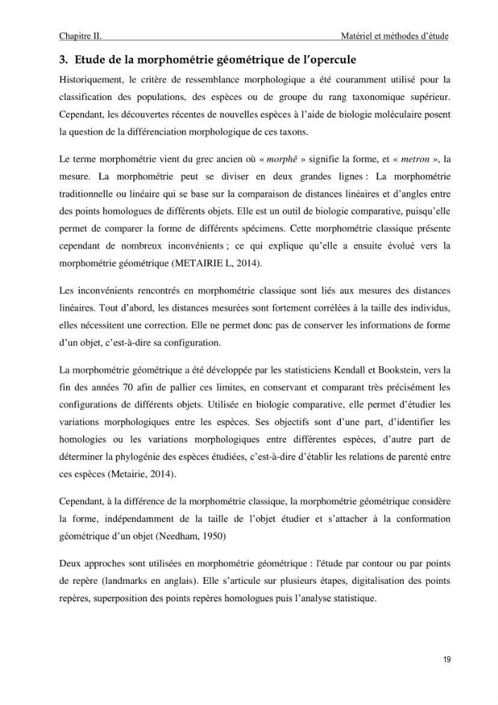 Contribution à l’étude des Triglidae ( Actinopteri, Perciformes ) de la côte algérienne: morphométrie géométrique et analyse du contour de l\'opercule