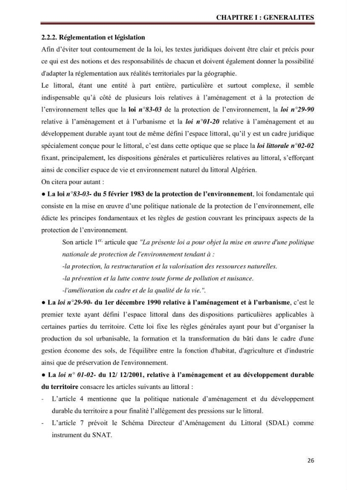 Contribution à l\'élaboration d\'une base de données dans le cadre de la gestion intègrée du littoral Algérien