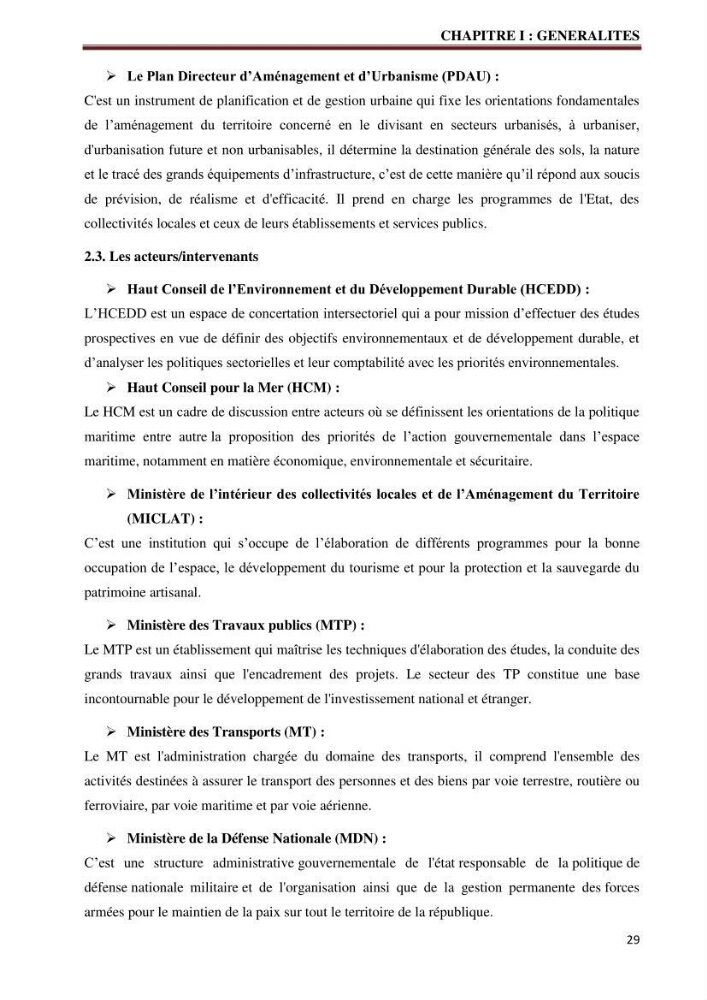 Contribution à l\'élaboration d\'une base de données dans le cadre de la gestion intègrée du littoral Algérien