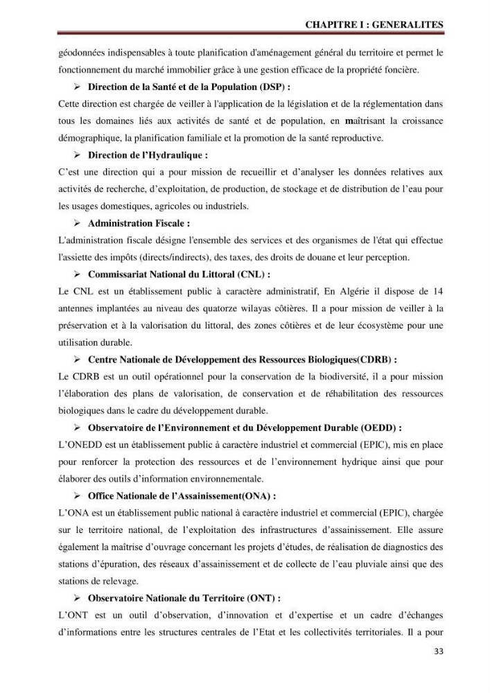 Contribution à l\'élaboration d\'une base de données dans le cadre de la gestion intègrée du littoral Algérien