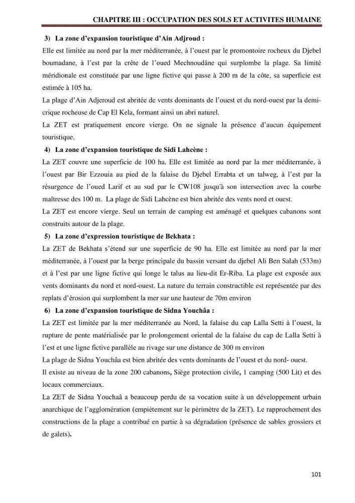 Contribution à l\'élaboration d\'une base de données dans le cadre de la gestion intègrée du littoral Algérien