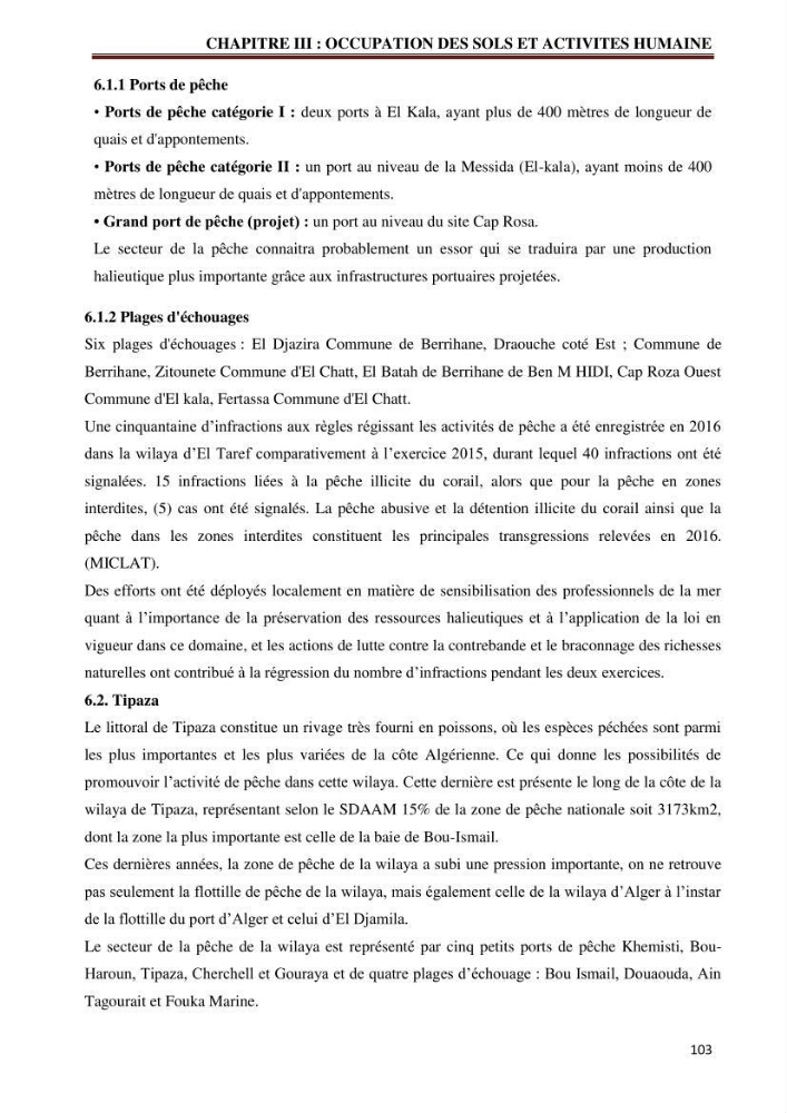 Contribution à l\'élaboration d\'une base de données dans le cadre de la gestion intègrée du littoral Algérien