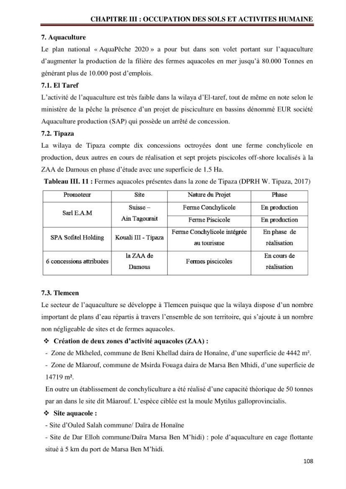 Contribution à l\'élaboration d\'une base de données dans le cadre de la gestion intègrée du littoral Algérien