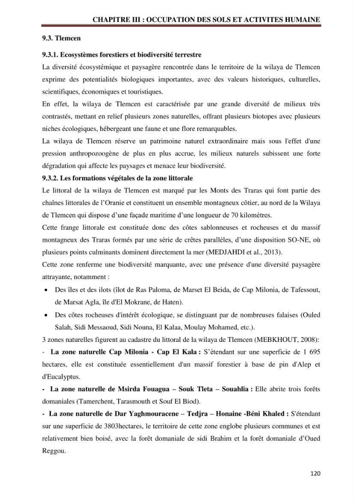 Contribution à l\'élaboration d\'une base de données dans le cadre de la gestion intègrée du littoral Algérien