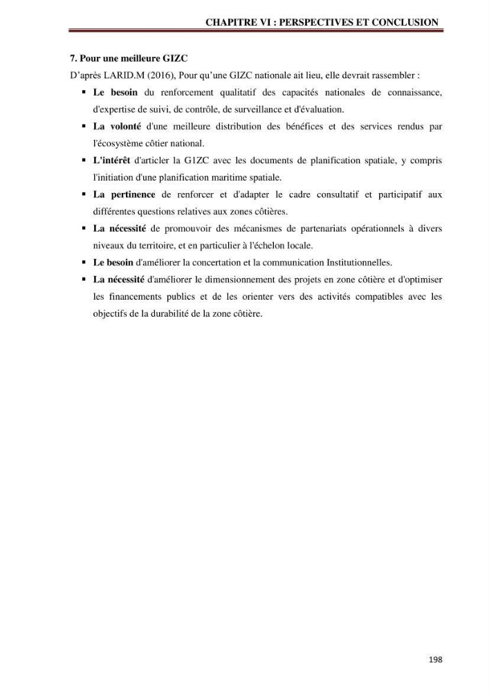 Contribution à l\'élaboration d\'une base de données dans le cadre de la gestion intègrée du littoral Algérien