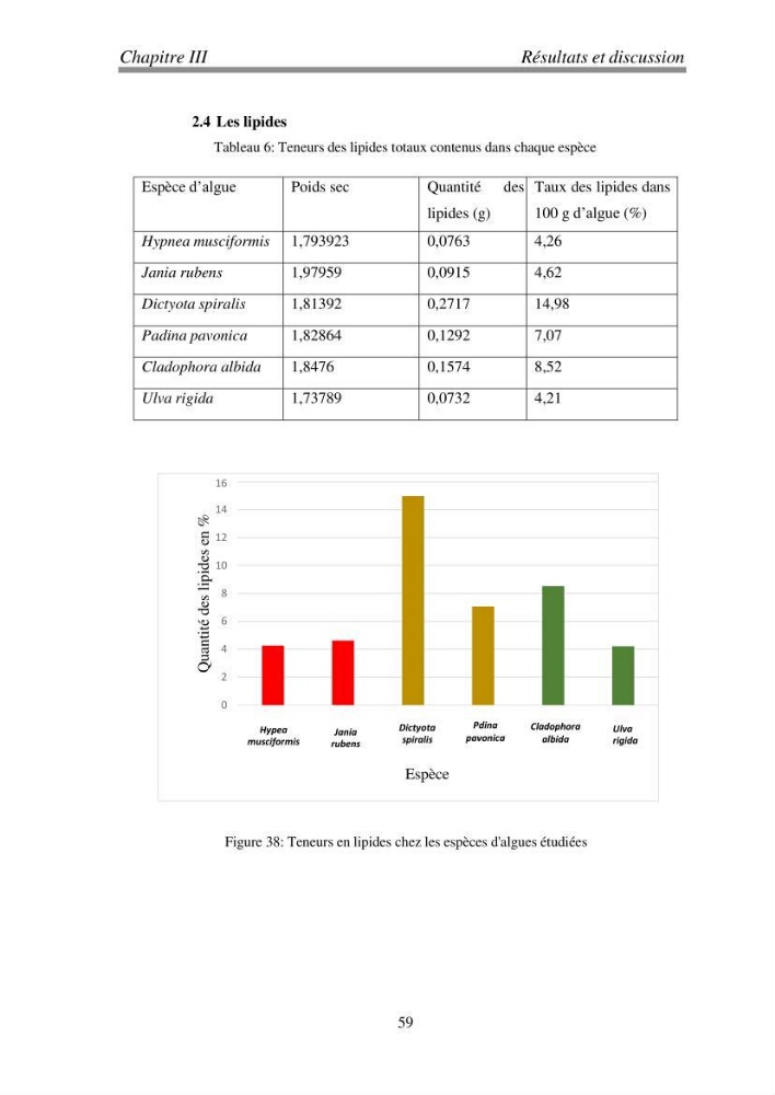 Etude de quelques algues marines de la région de Tipaza: systématique et valorisation