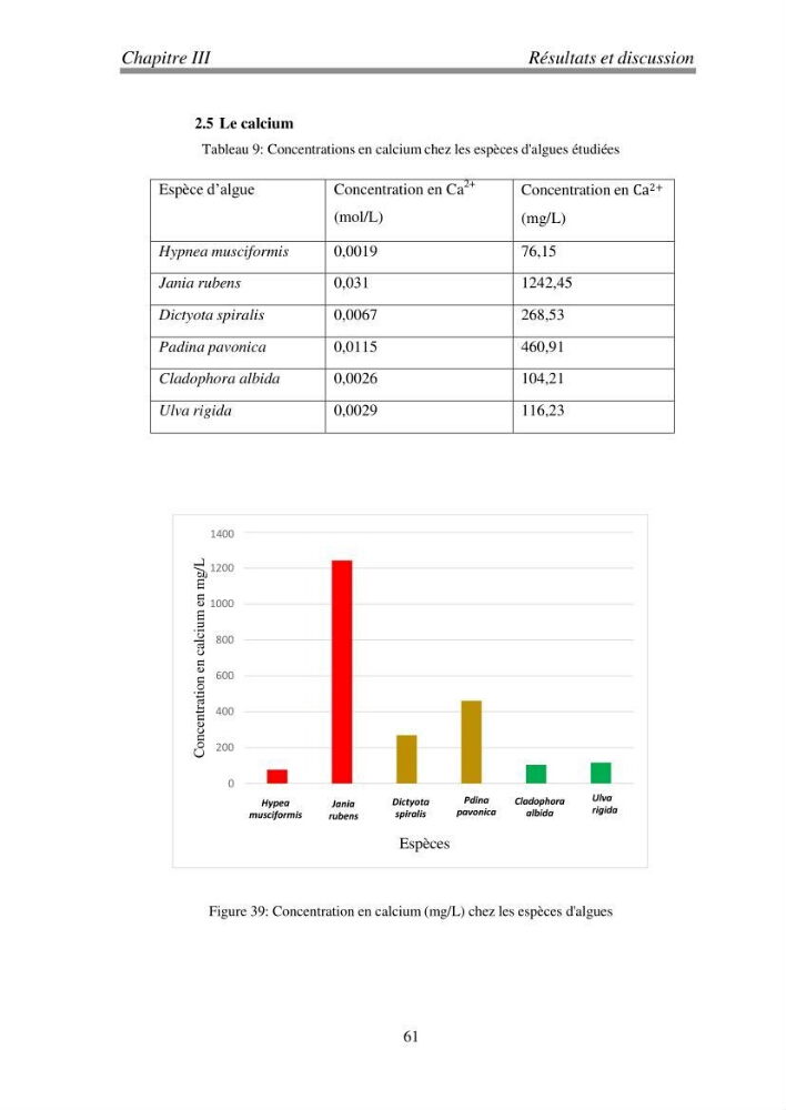 Etude de quelques algues marines de la région de Tipaza: systématique et valorisation