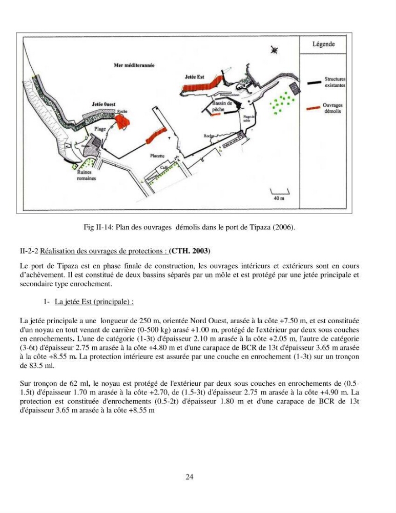 Aménagement du port de Tipaza